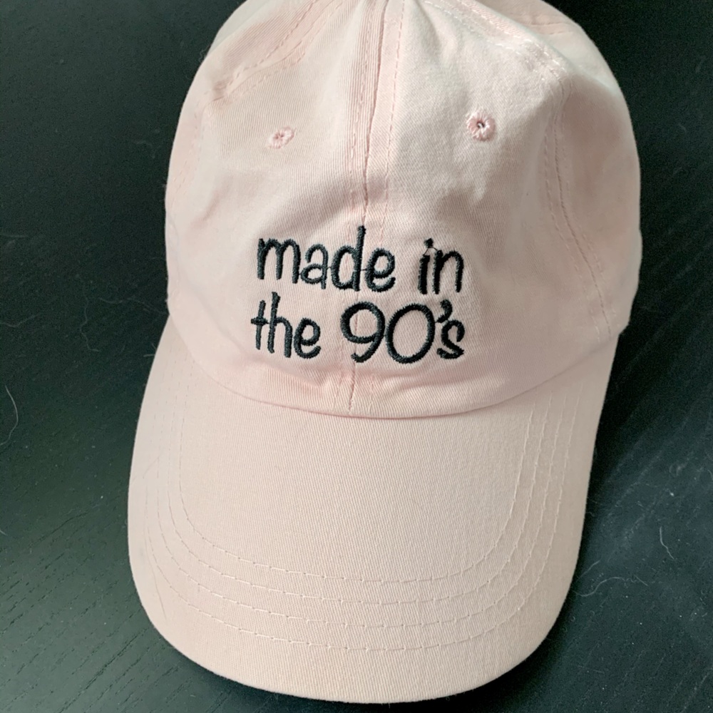 Baby pink hat ‘made In the 90’s’